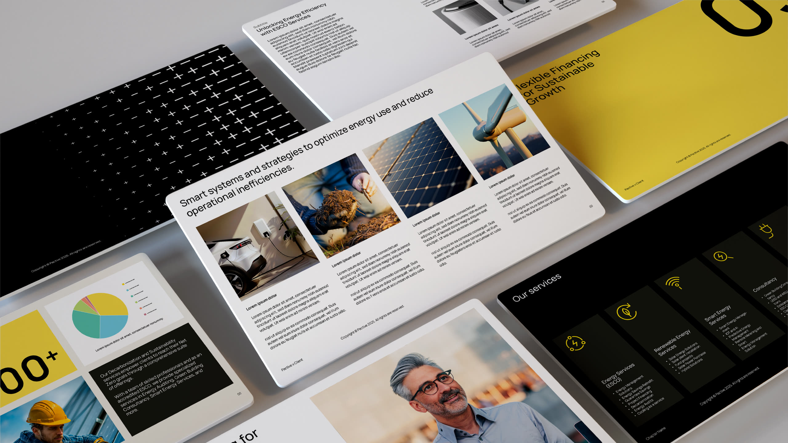 Pactive brand guidelines and website layouts