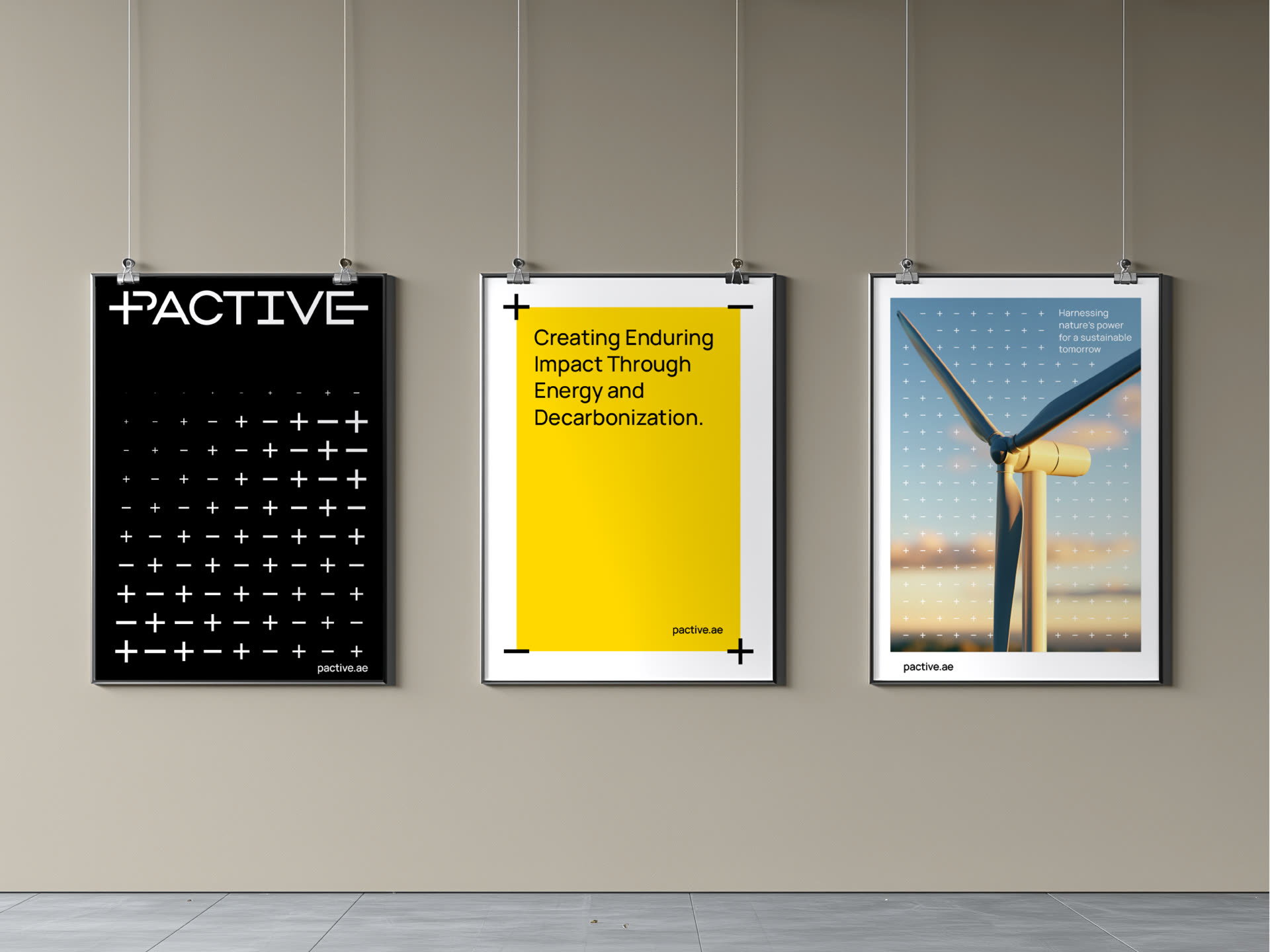 Pactive posters in situ