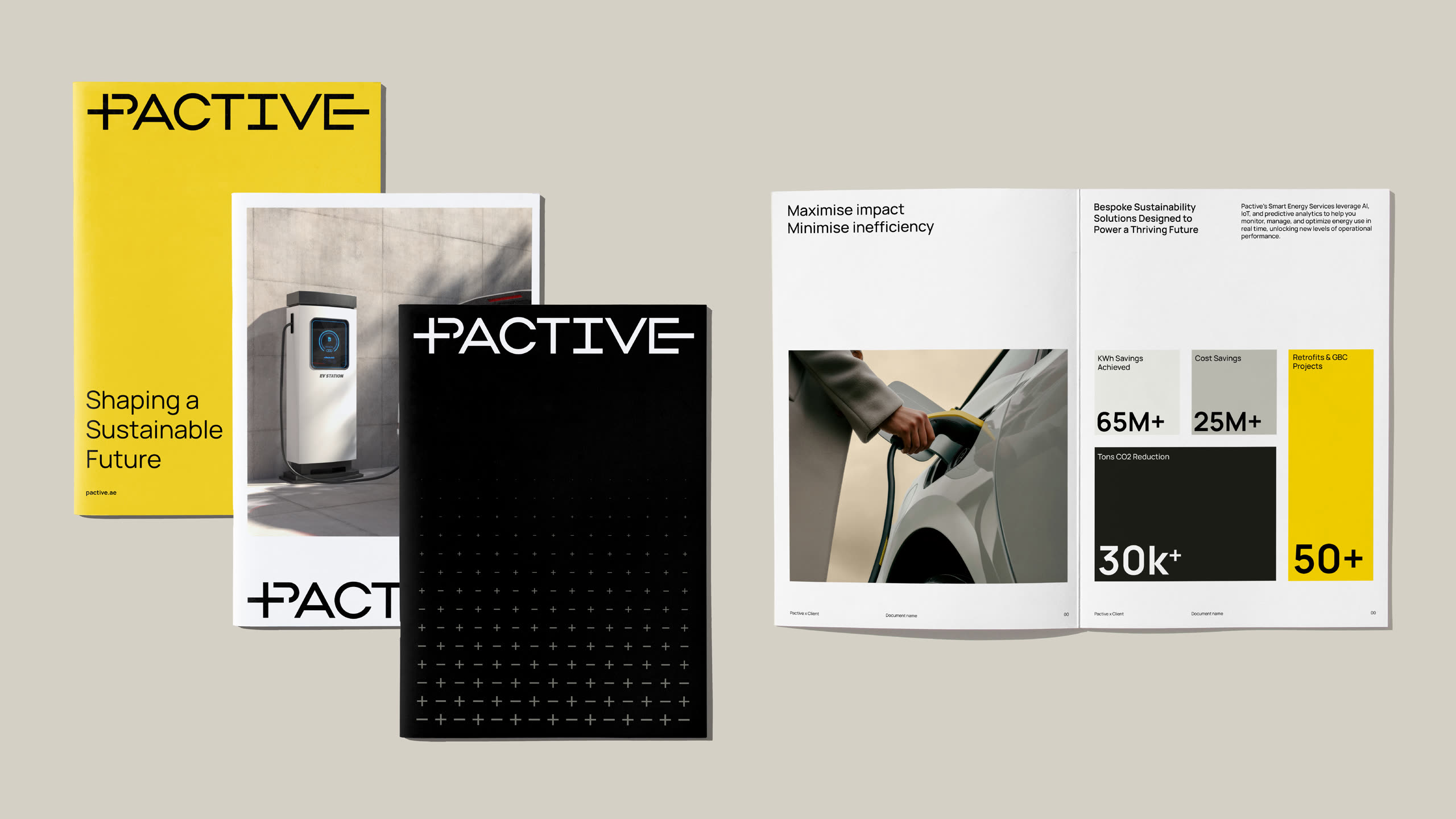 Pactive collateral laid out flat