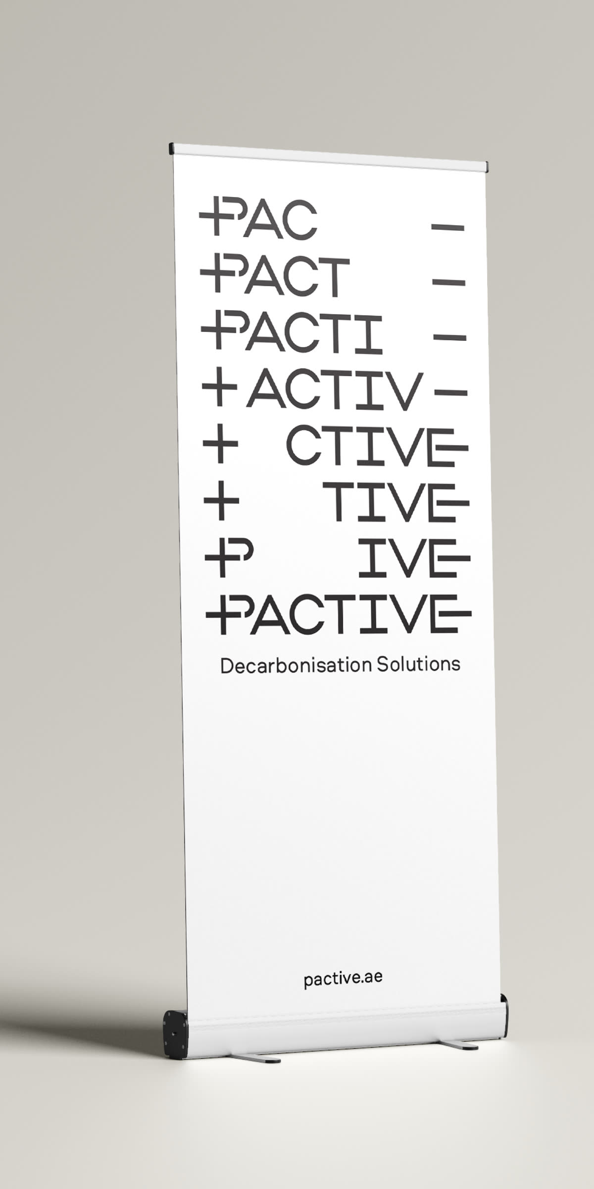 Pactive vertical signage