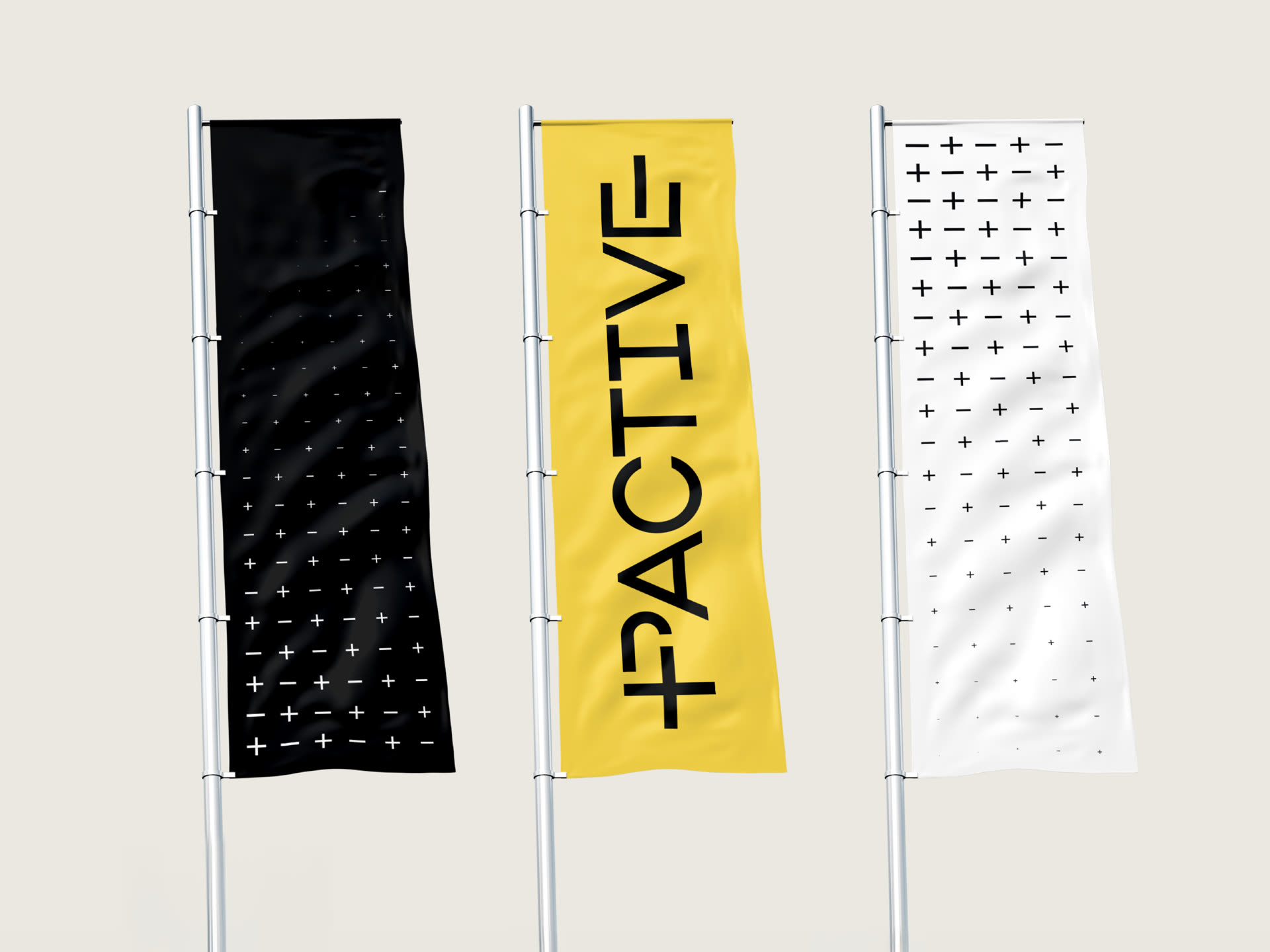 Pactive flags and banners